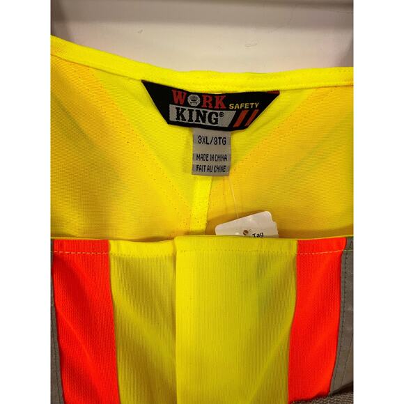 Construction Overall Pant- Men 3XL - NWT-Work King Safety Bib -High Visibility - Picture 4 of 9